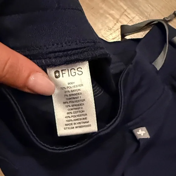 Figs Navy Jogger Scrub Pants - Picture 6 of 6